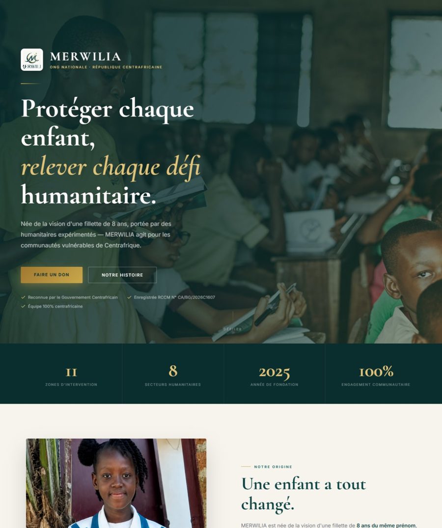 Le site merwilia.org, développé par Nexity